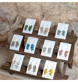 Gold Fountain Earrings, Uganda