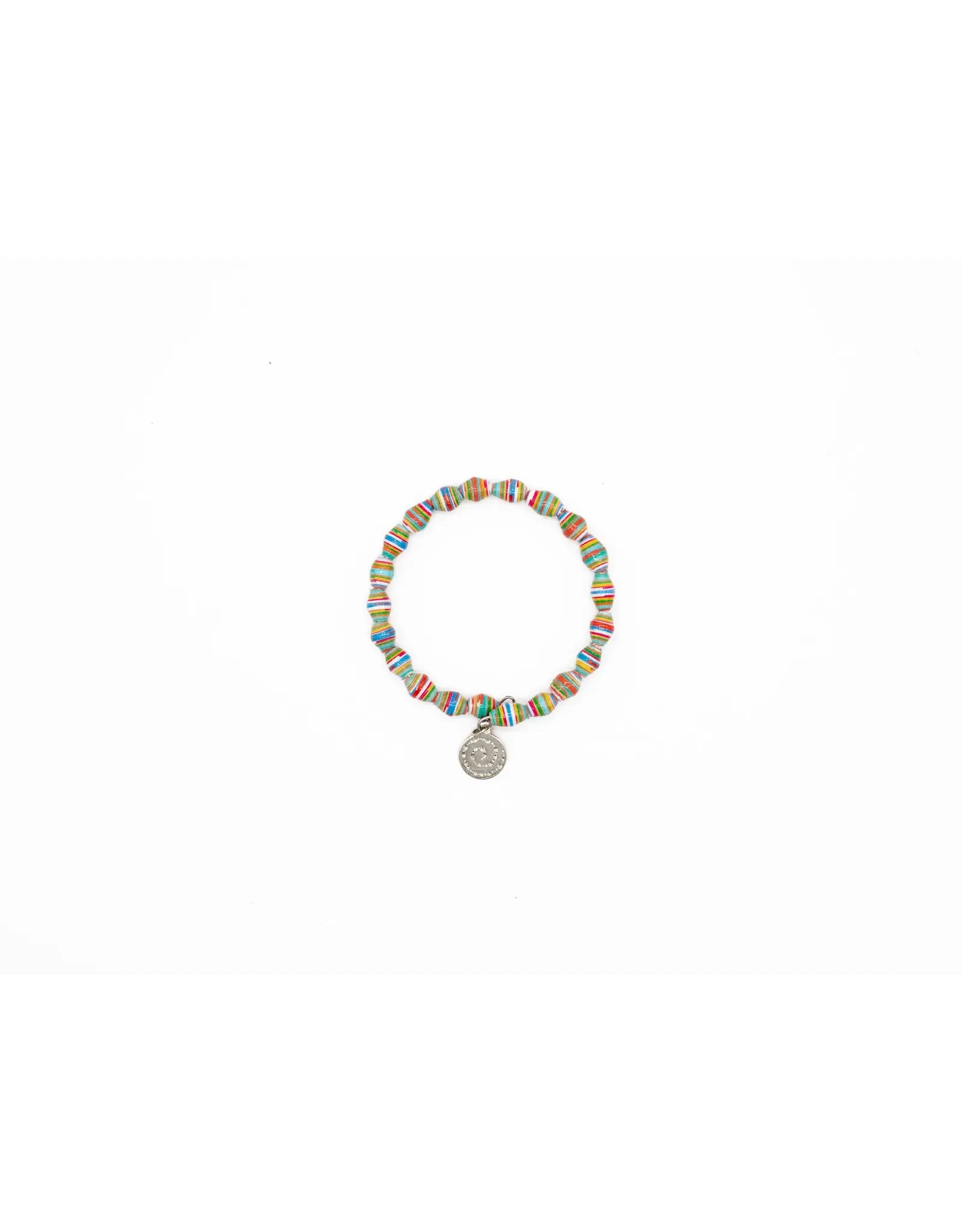 Twopu Paper Bead Bracelets, w/ charm, Uganda