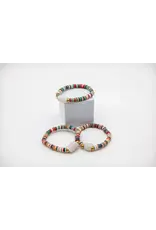 Fall Vibe Bracelet | Heishi Beads & Recycled Glass Beads