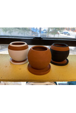 Round Planter w/ Drainage Plate, Nicaragua