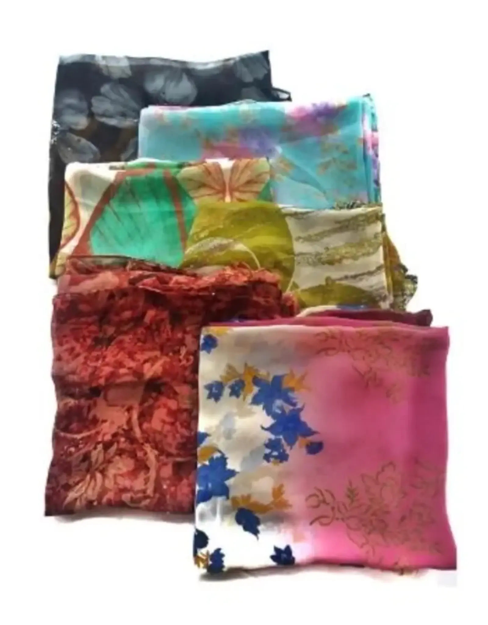 Recycled Silk Sari Bandana, (ASSORTED STYLES), Nepal