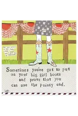 Big Girl Boots Support Greeting Card