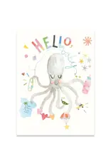 Octopus New Baby Greeting Card
