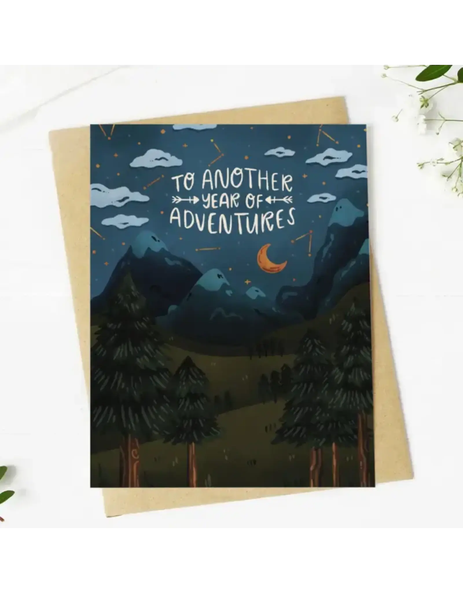 "To Another Year of Adventures" Greeting Card