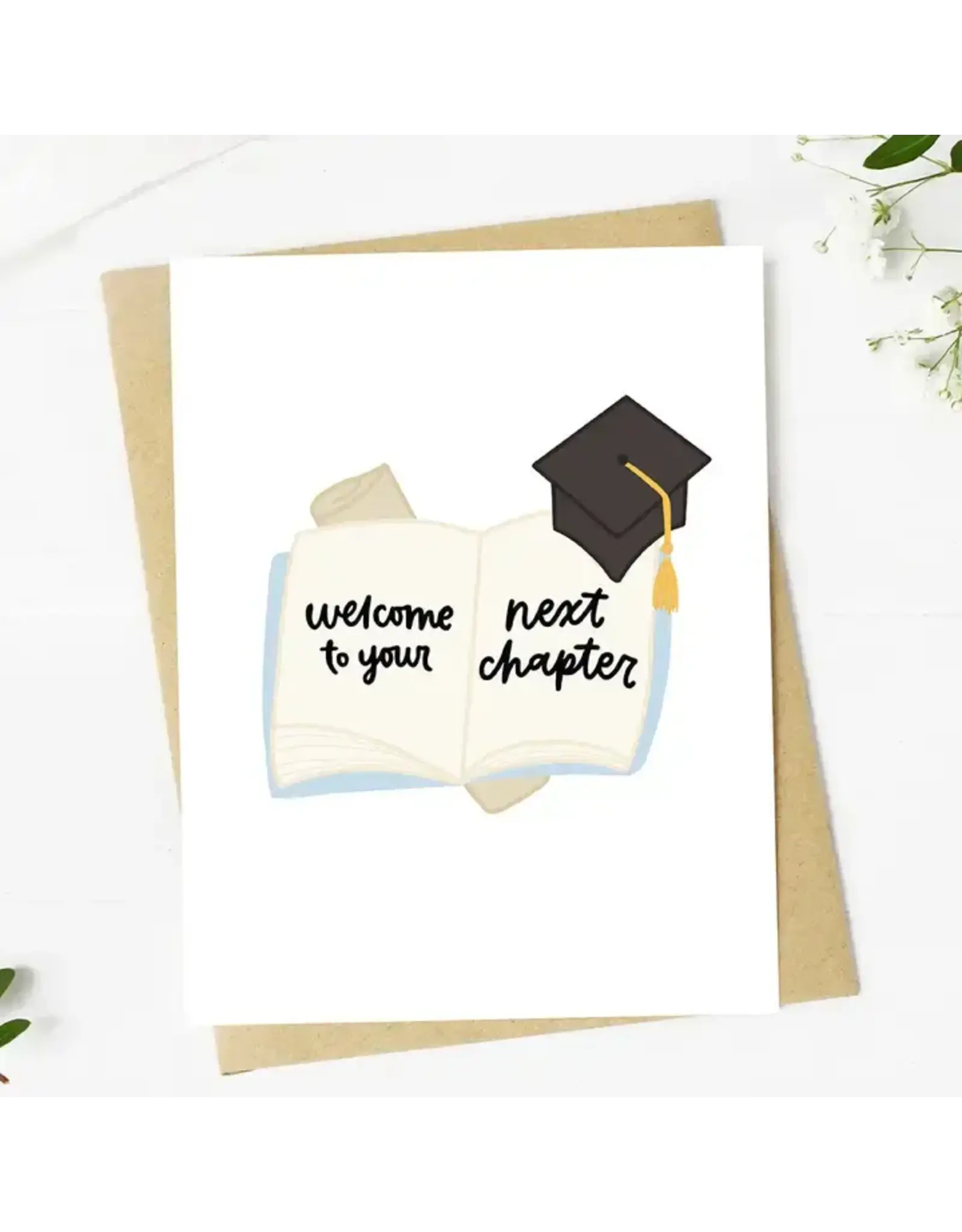 "Welcome To Your Next Chapter" Graduation Book Card