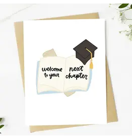 "Welcome To Your Next Chapter" Graduation Book Card