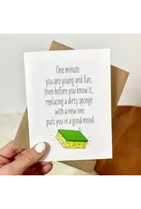 Replacing Dirty Sponge Funny Birthday Cards