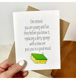 Replacing Dirty Sponge Funny Birthday Cards