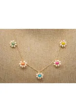 Daisy Necklace | Gold-Filled, Multi Color