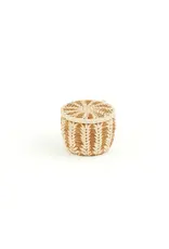 Miniature Pine Needle Basket with Lid