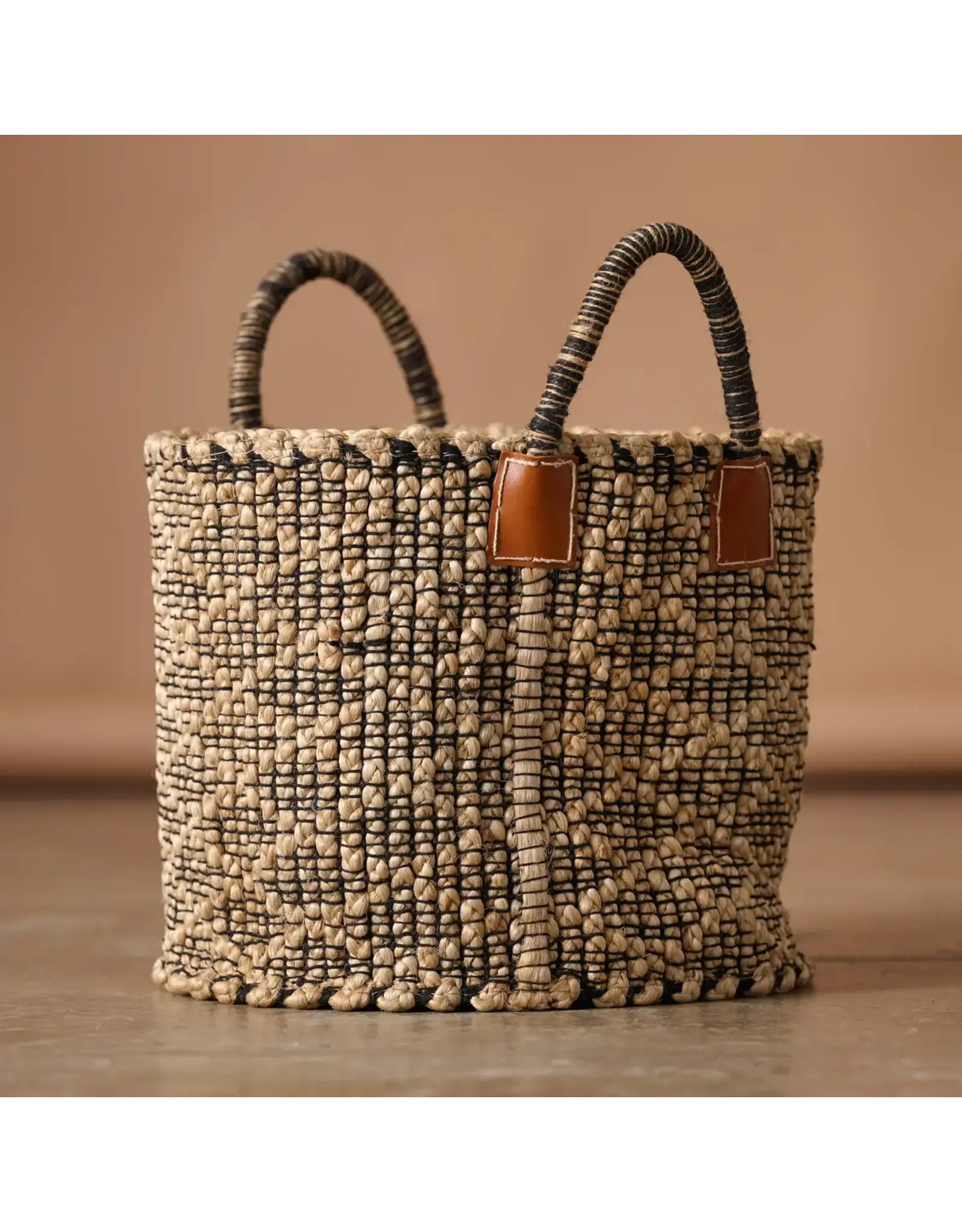 Bahana Handled Jute Basket 14", Bangladesh