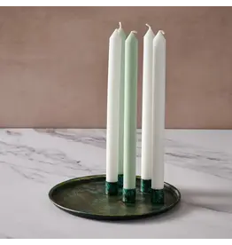 Mashal Iron Taper Candle Holder Plate, India