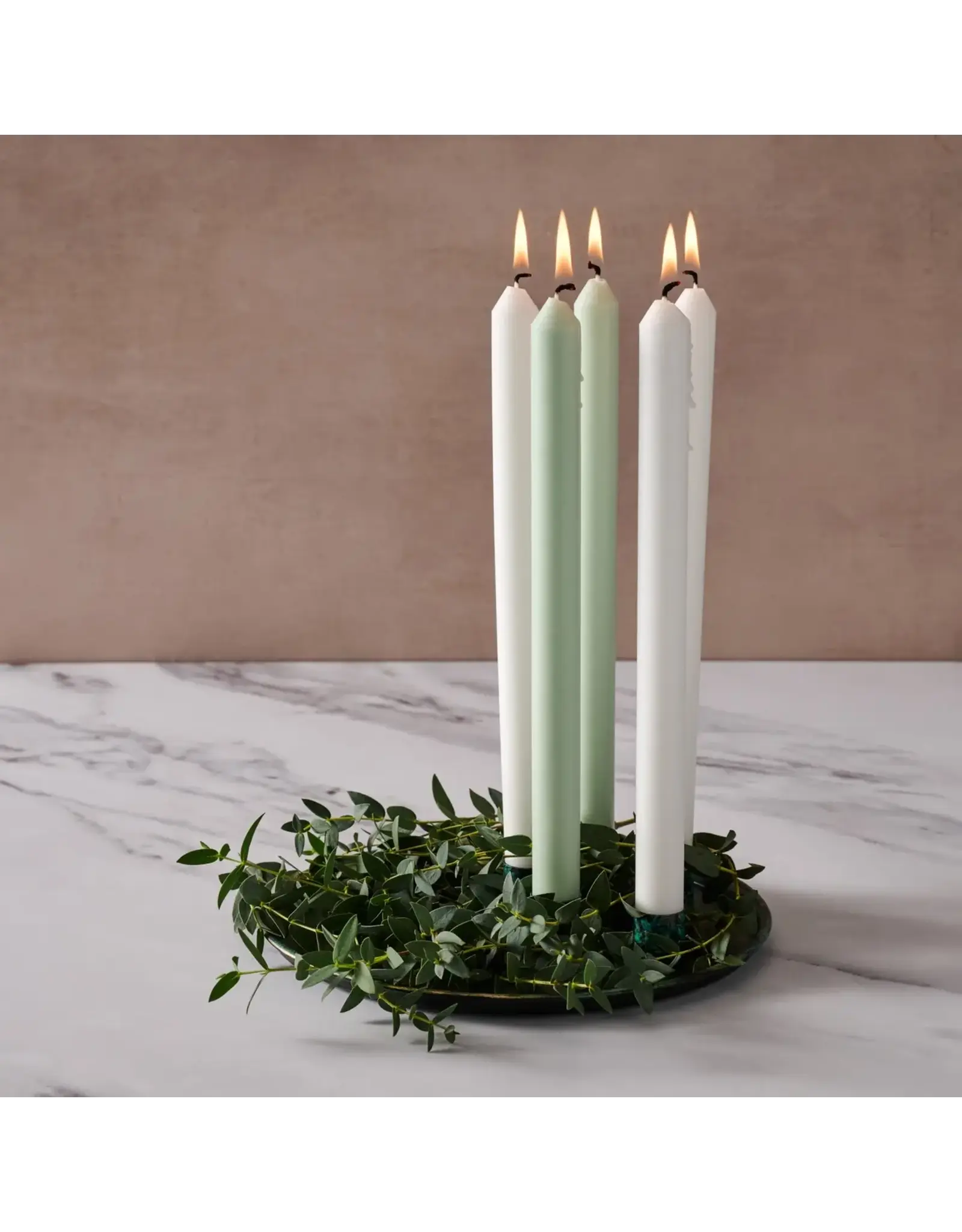 Mashal Iron Taper Candle Holder Plate, India