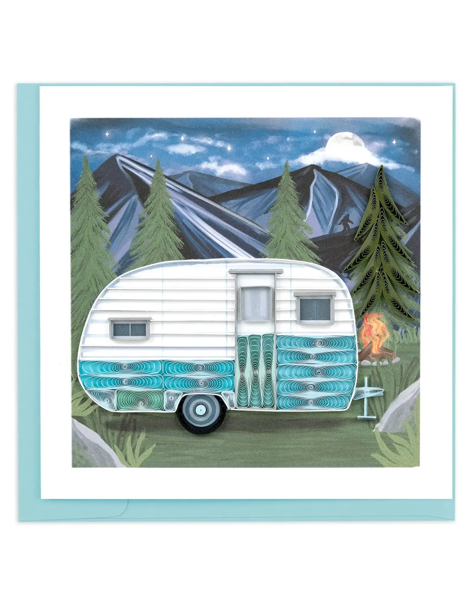 Quilled Camper Greeting Card