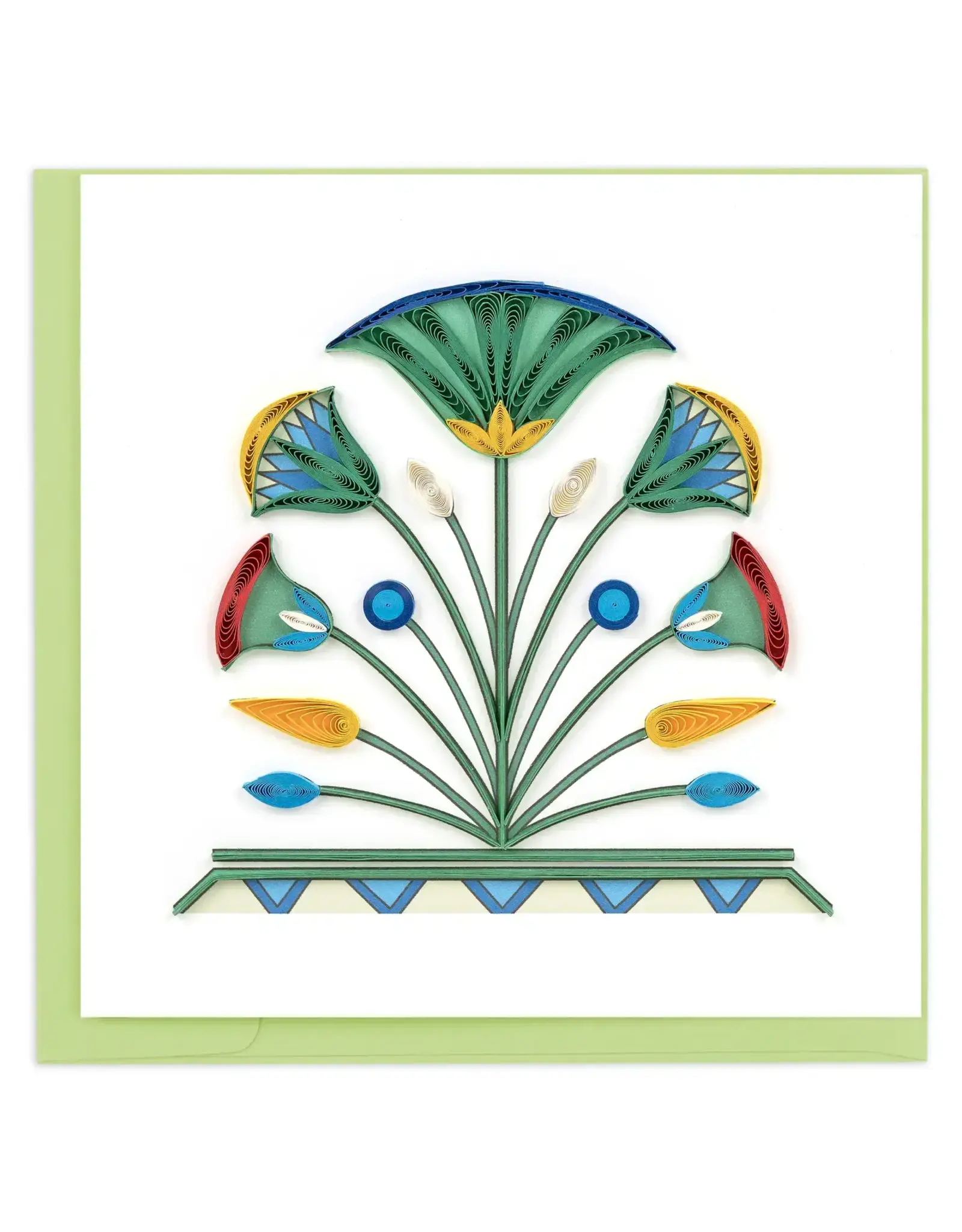Quilled Egyptian Lotus Greeting Card