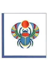 Quilled Egyptian Scarab Beetle Greeting Card