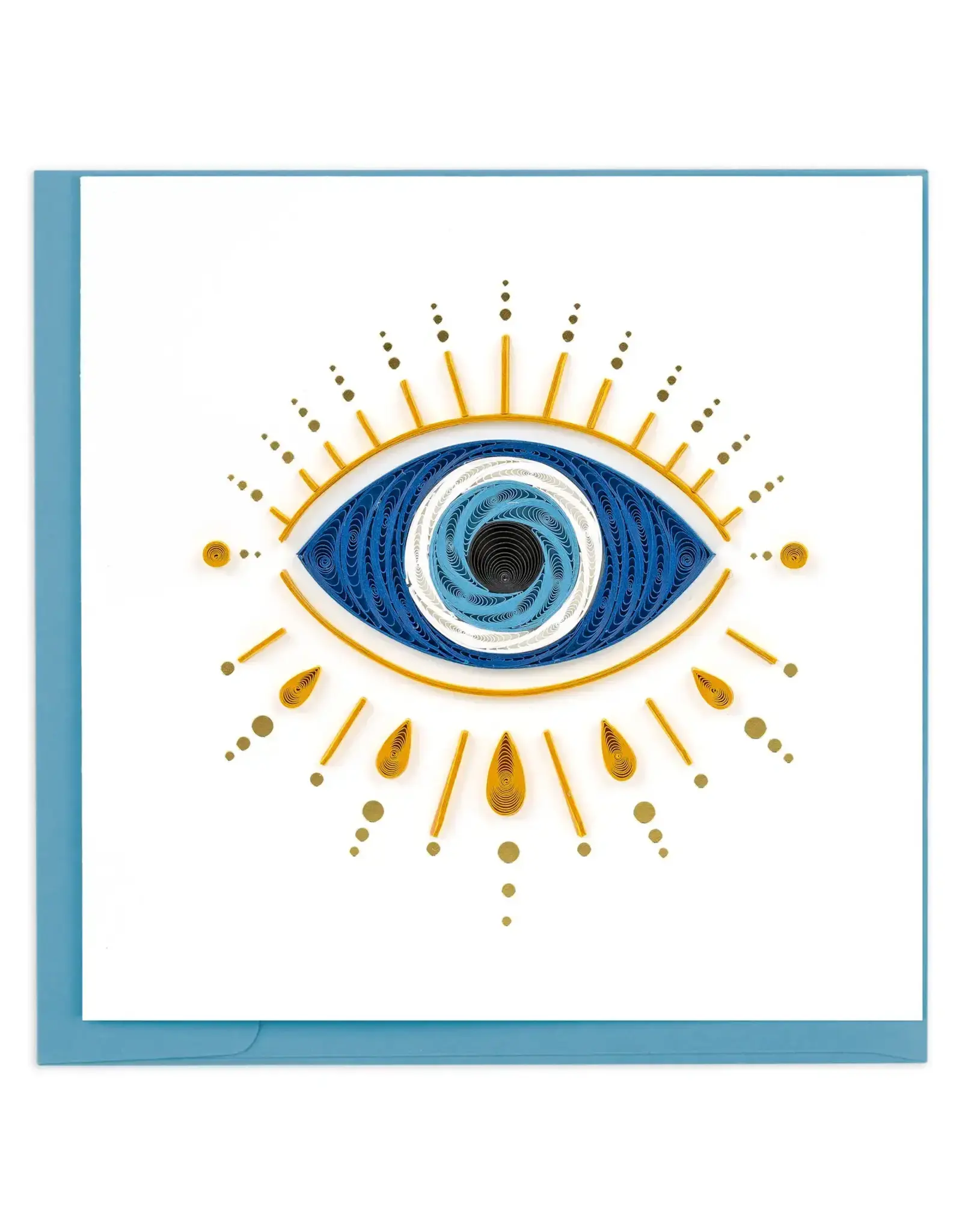 Quilled Evil Eye Greeting Card
