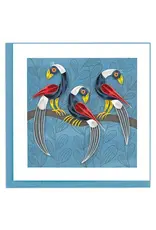 Quilled Tinga Tinga Birds Greeting Card