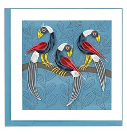 Quilled Tinga Tinga Birds Greeting Card
