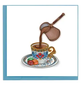 Quilled Turkish Coffee Greeting Card