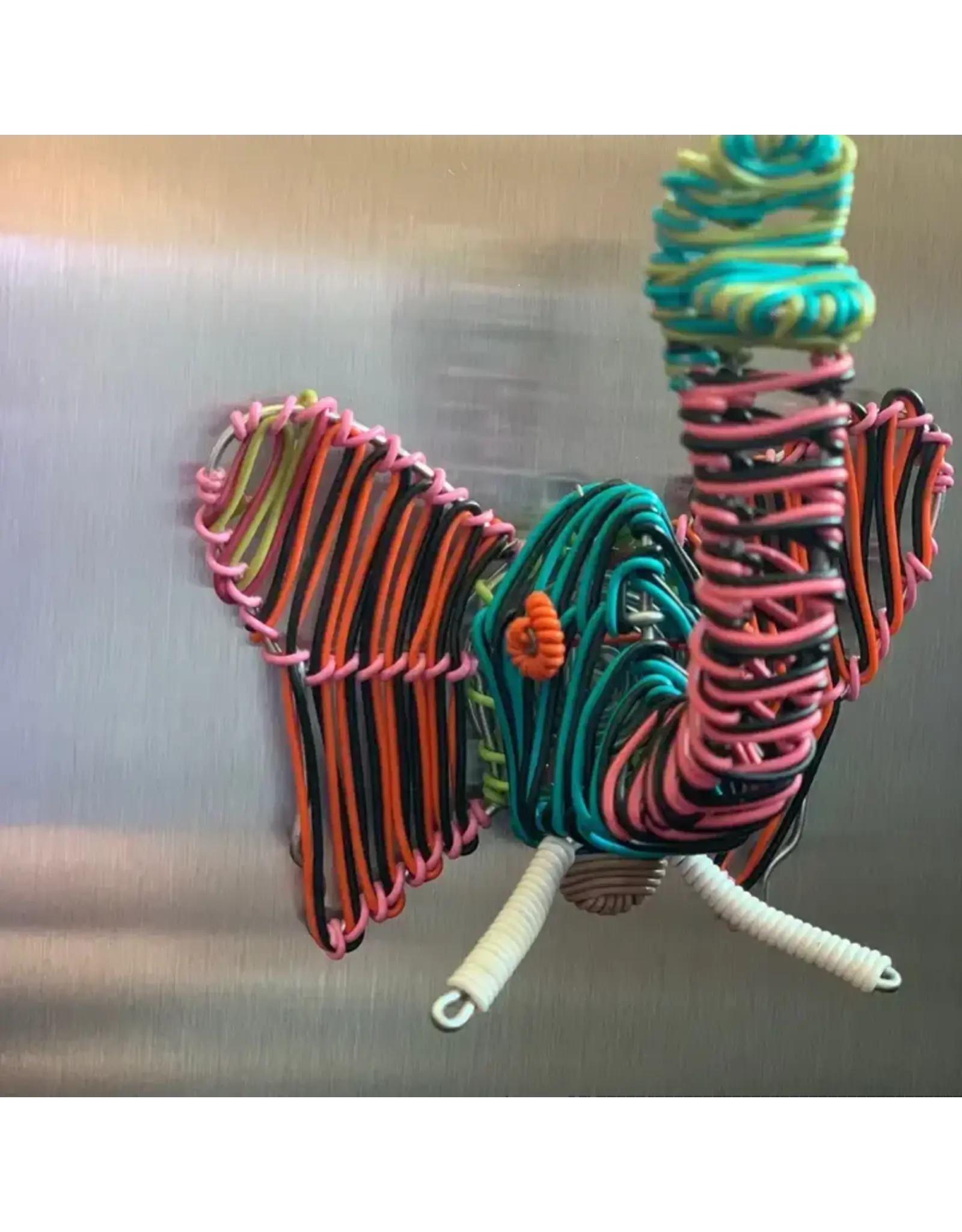 Telephone Wire Magnet Animal Heads, South Africa |