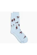 Socks that Support Mental Health (Blue Sloths) S/M