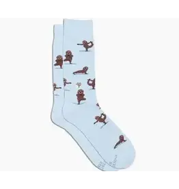 Socks that Support Mental Health (Blue Sloths) S/M