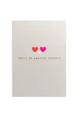 Amazing Parents New Baby Greeting Card 4.25 X 5.5"