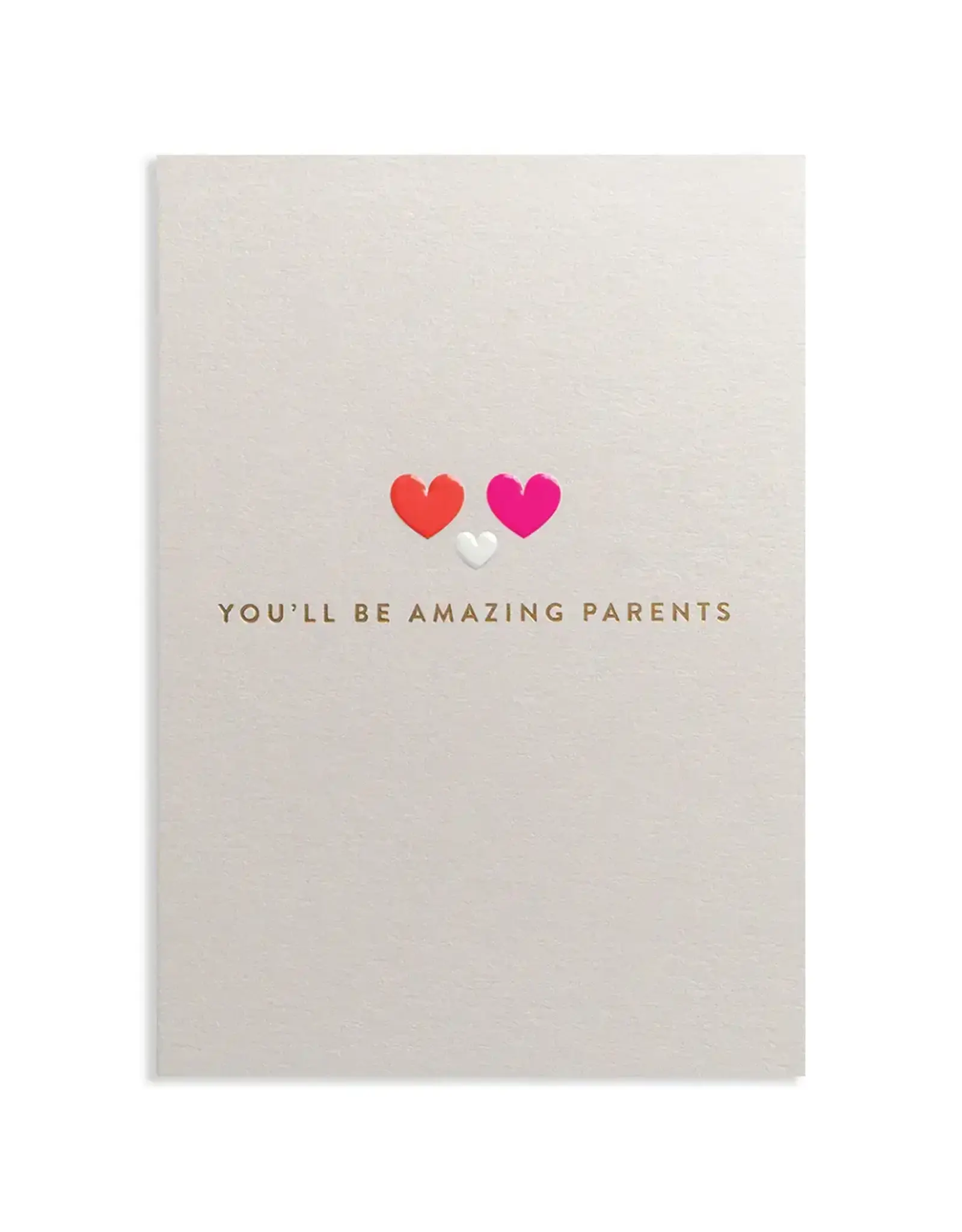 Amazing Parents New Baby Greeting Card 4.25 X 5.5"