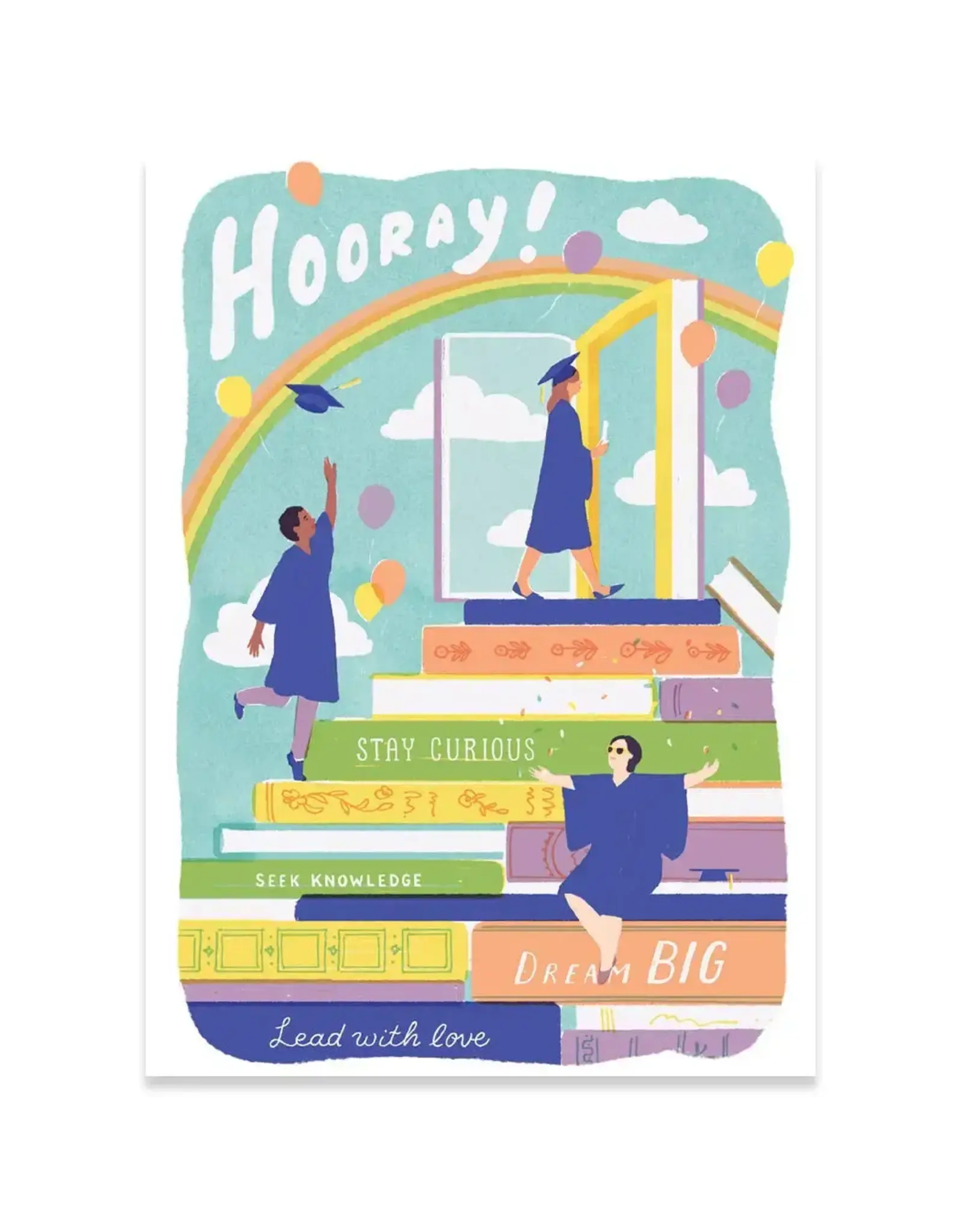 Pile of Books|Carte Graduation Card