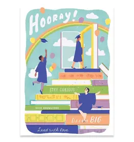 Pile of Books|Carte Graduation Card