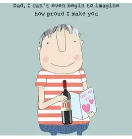 Proud Dad Father's Day Greeting Card 4.5 X 6.25"