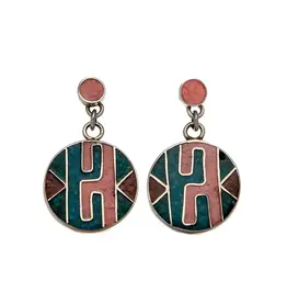 Peruvian Pathway Disk Earrings, Peru