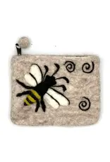 Honeybee Felt Coin Purse