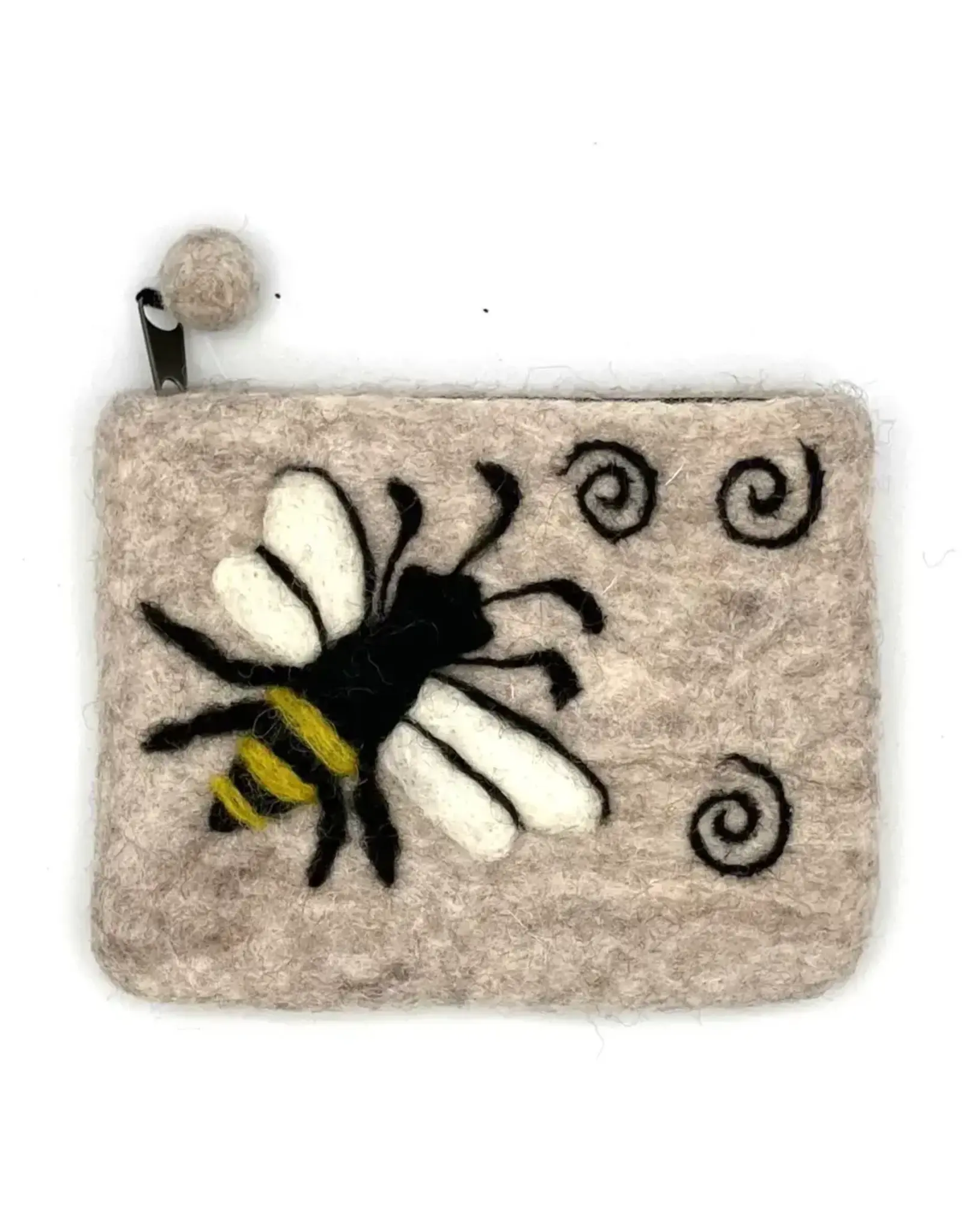 Honeybee Felt Coin Purse