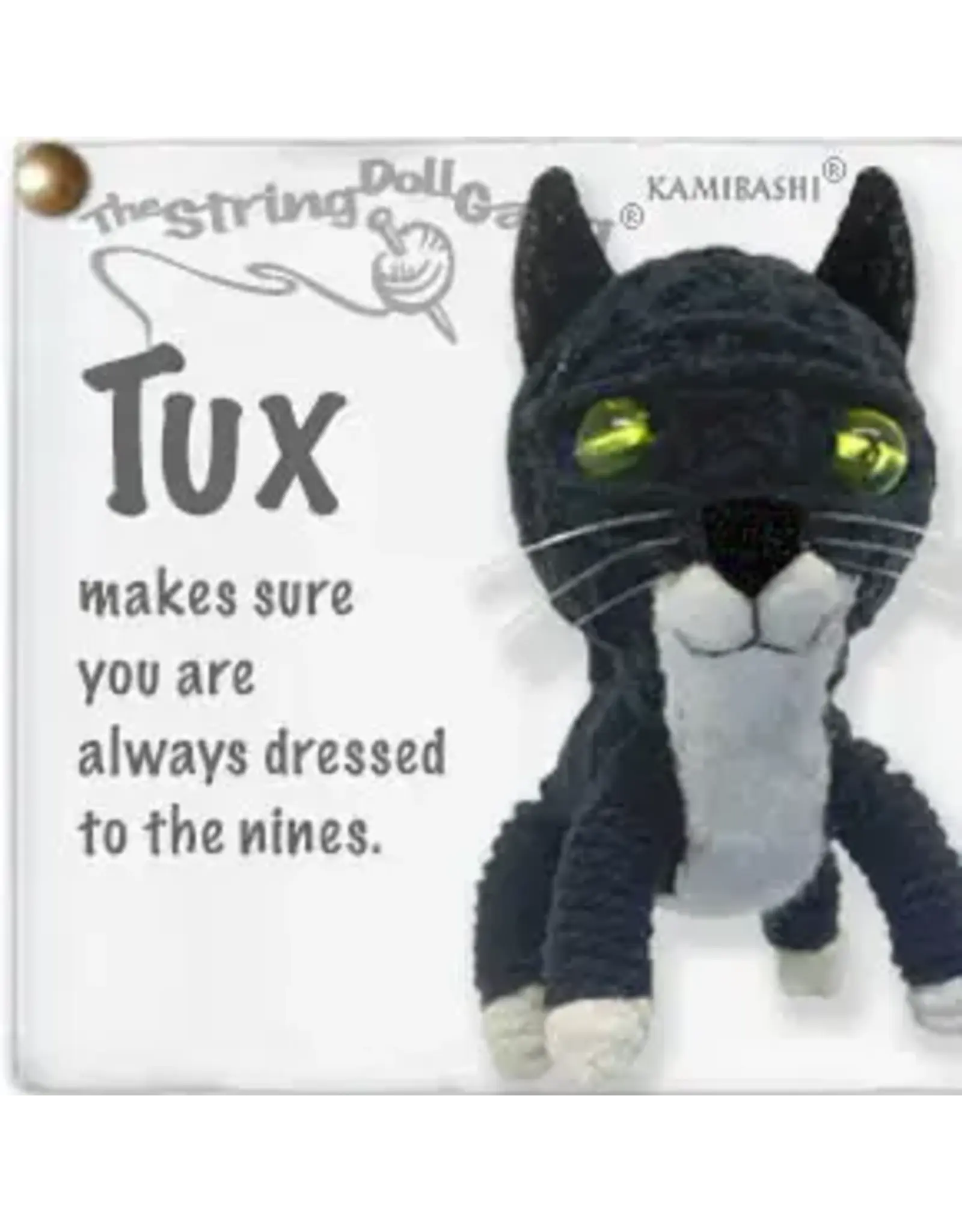 Tux the Tuxedo Cat String Doll Keychain