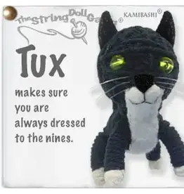 Tux the Tuxedo Cat String Doll Keychain