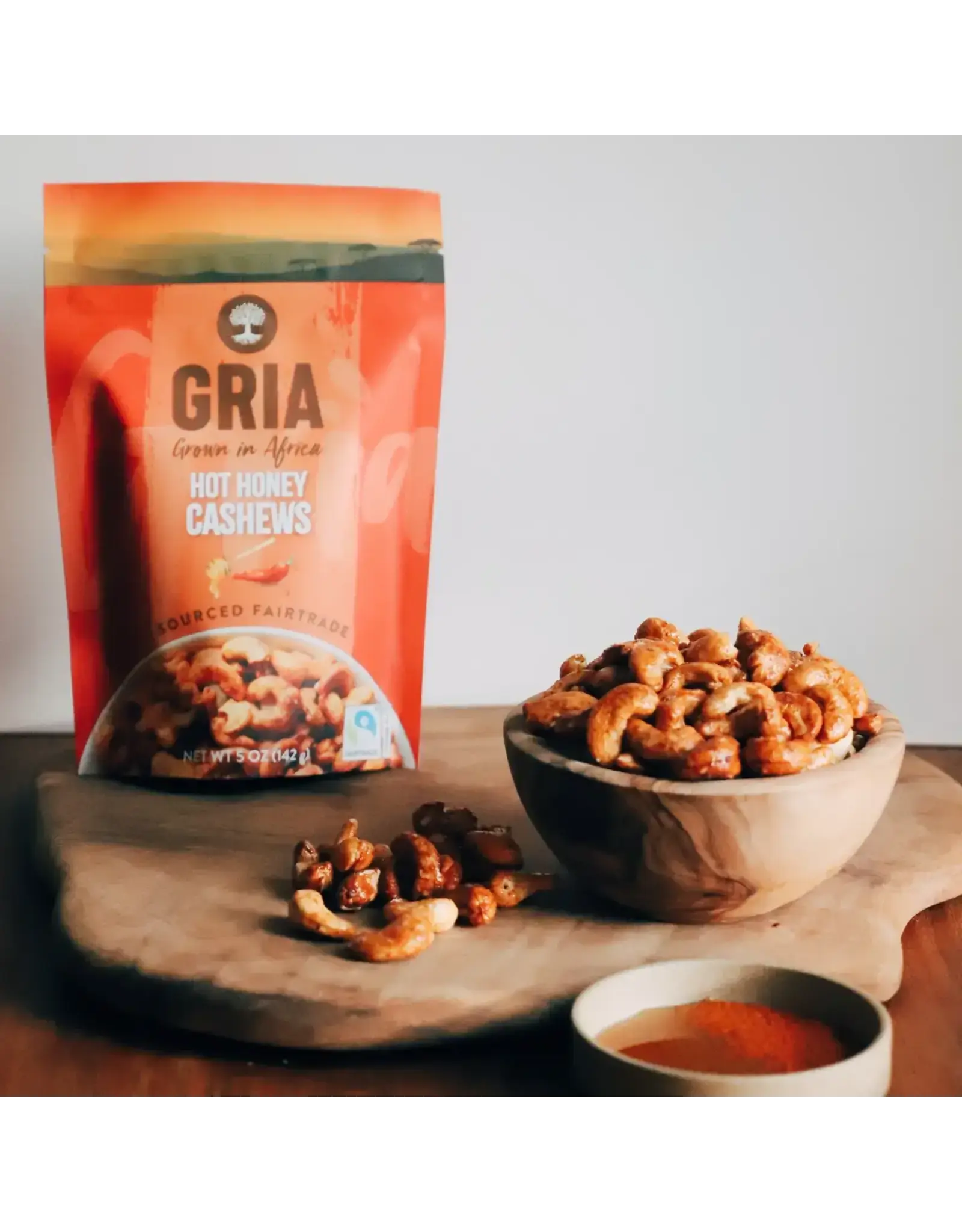 Hot Honey Fairtrade Cashews (5oz)