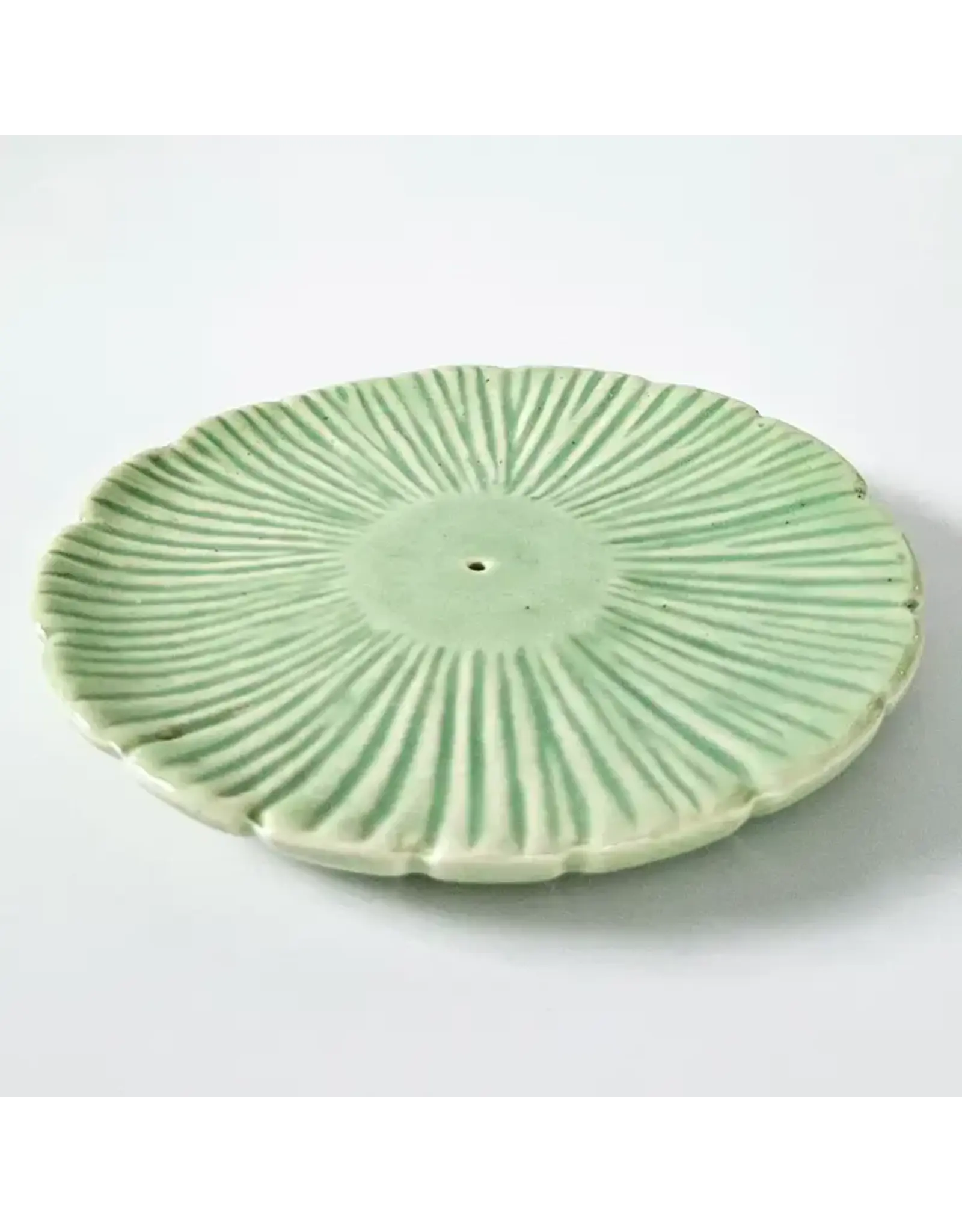 Ceramic Incense Holder Lily Pad, India