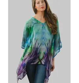 Kumari Cupro Tops, Emerald & Amethyst, India