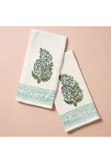 Pera Cotton Block Print Hand Towel Set