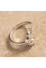 Vidula Silver Sun & Moon Ring