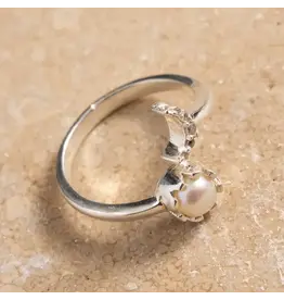 Vidula Silver Sun & Moon Ring