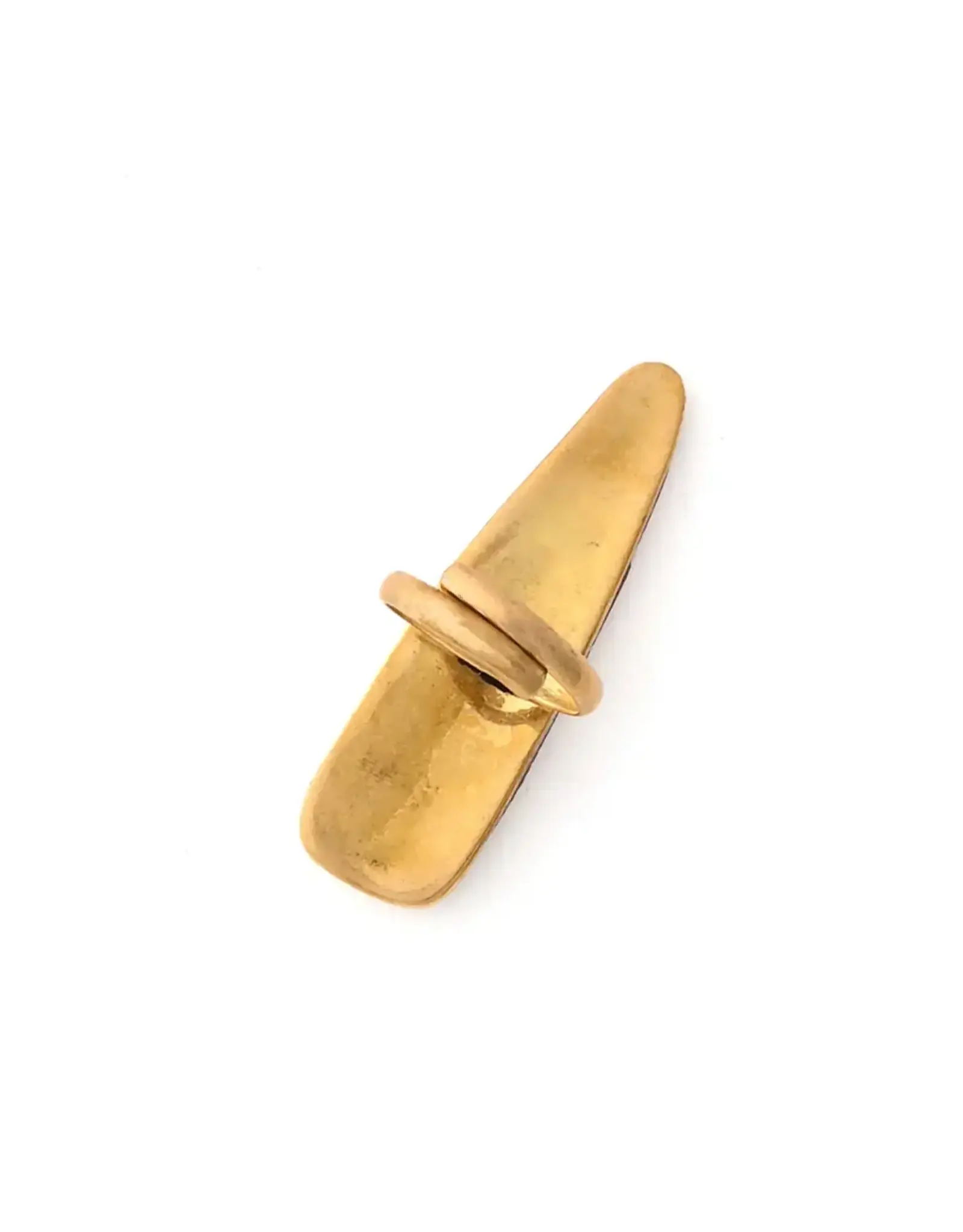 Kenyan Copper and Brass Shield Ring - Adjustable