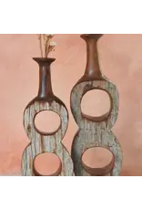 Small Mozambican Sandalwood Infinity Stem Vase