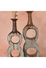 Small Mozambican Sandalwood Infinity Stem Vase