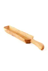 Wild Olive Wood Knob Handle Cracker Trays