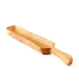 Wild Olive Wood Knob Handle Cracker Trays