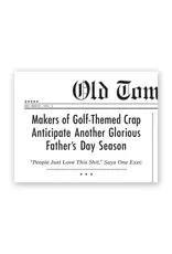 Golf-Themed Crap Father's Day Greeting Card