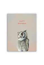 Owl Birthday Greeting Card